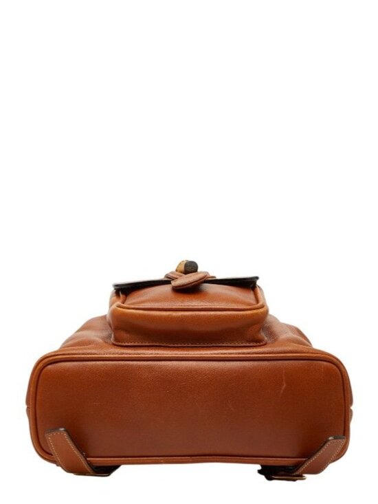 Gucci Bamboo Backpack 03 Brown Leather - Picture 3 of 10